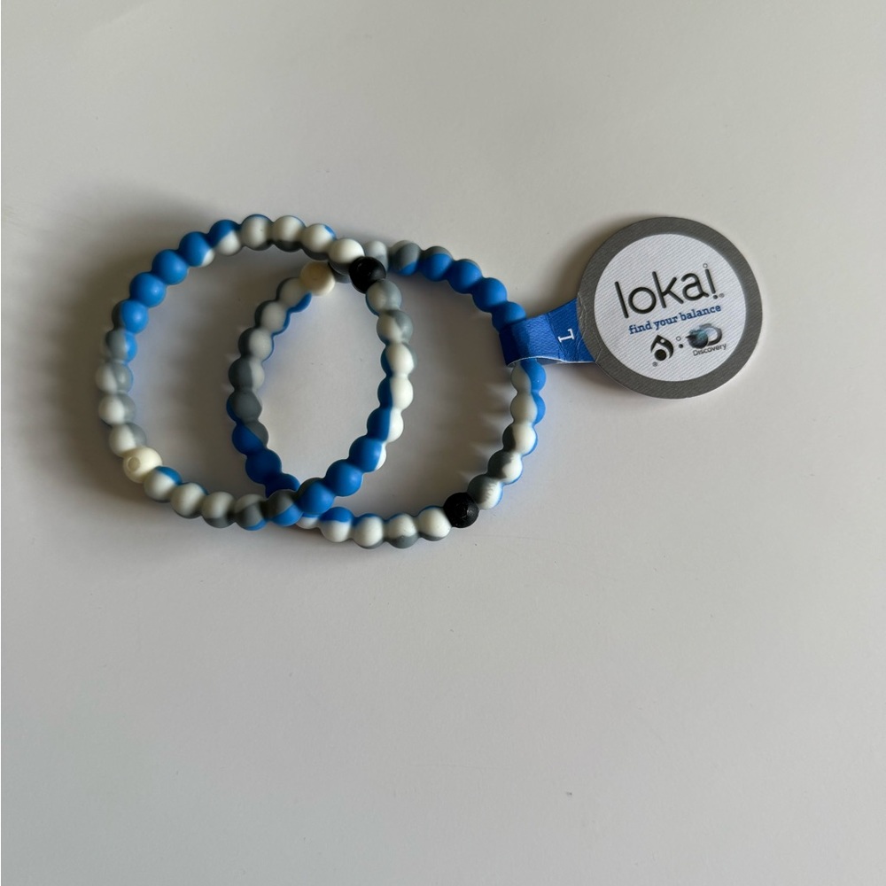 Lokai Bracelets - Blue and Gray